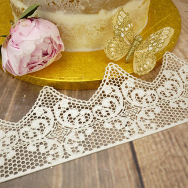 Kit of 3 Pieces Edible Lace /Sugar Lace 3 pieces or more | Etsy