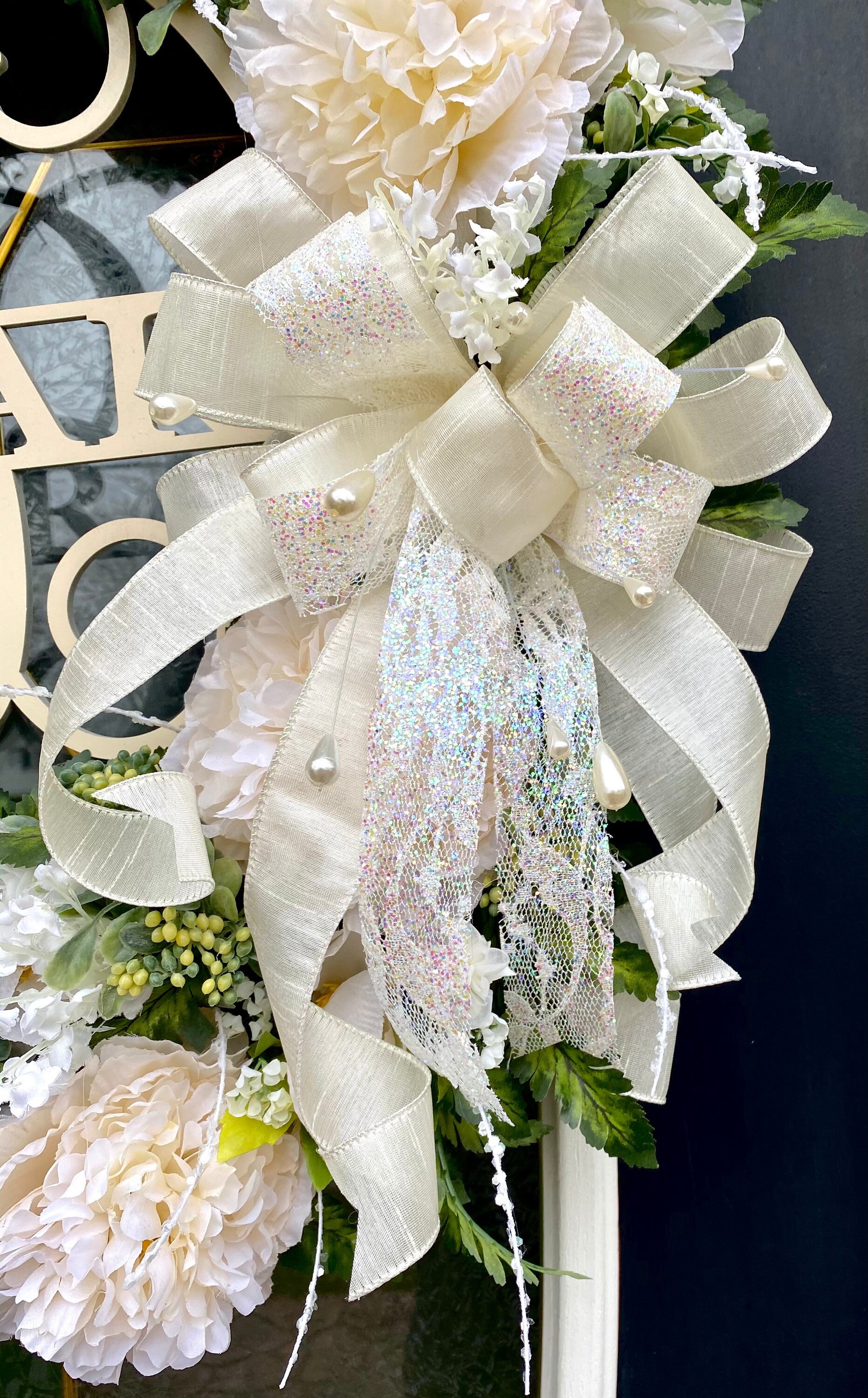 Wedding Wreath Bridal Shower Decor Wedding Decor Wedding Etsy