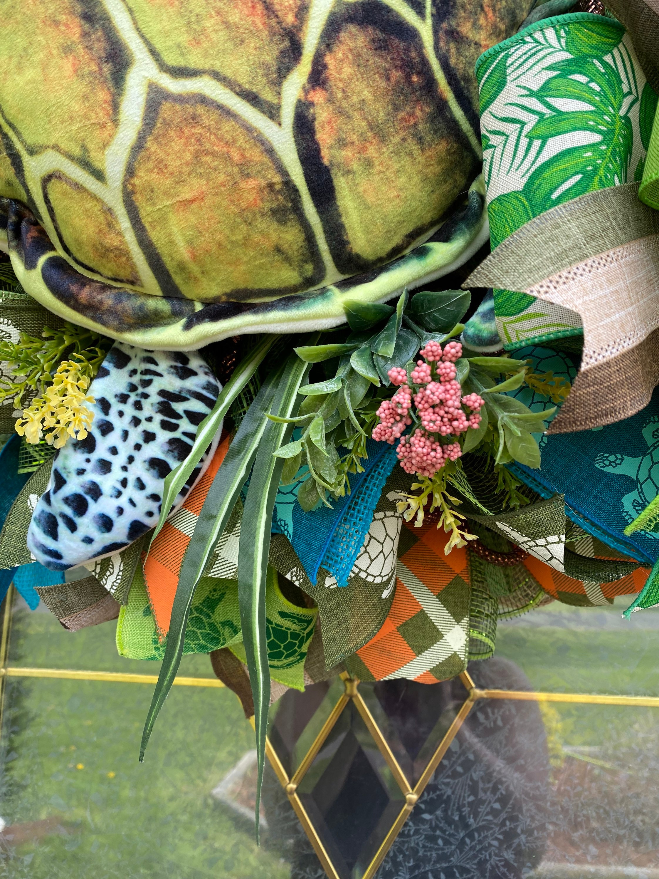 Beach Wreath Turtle Wreath Front Door Wreath Turtle Etsy