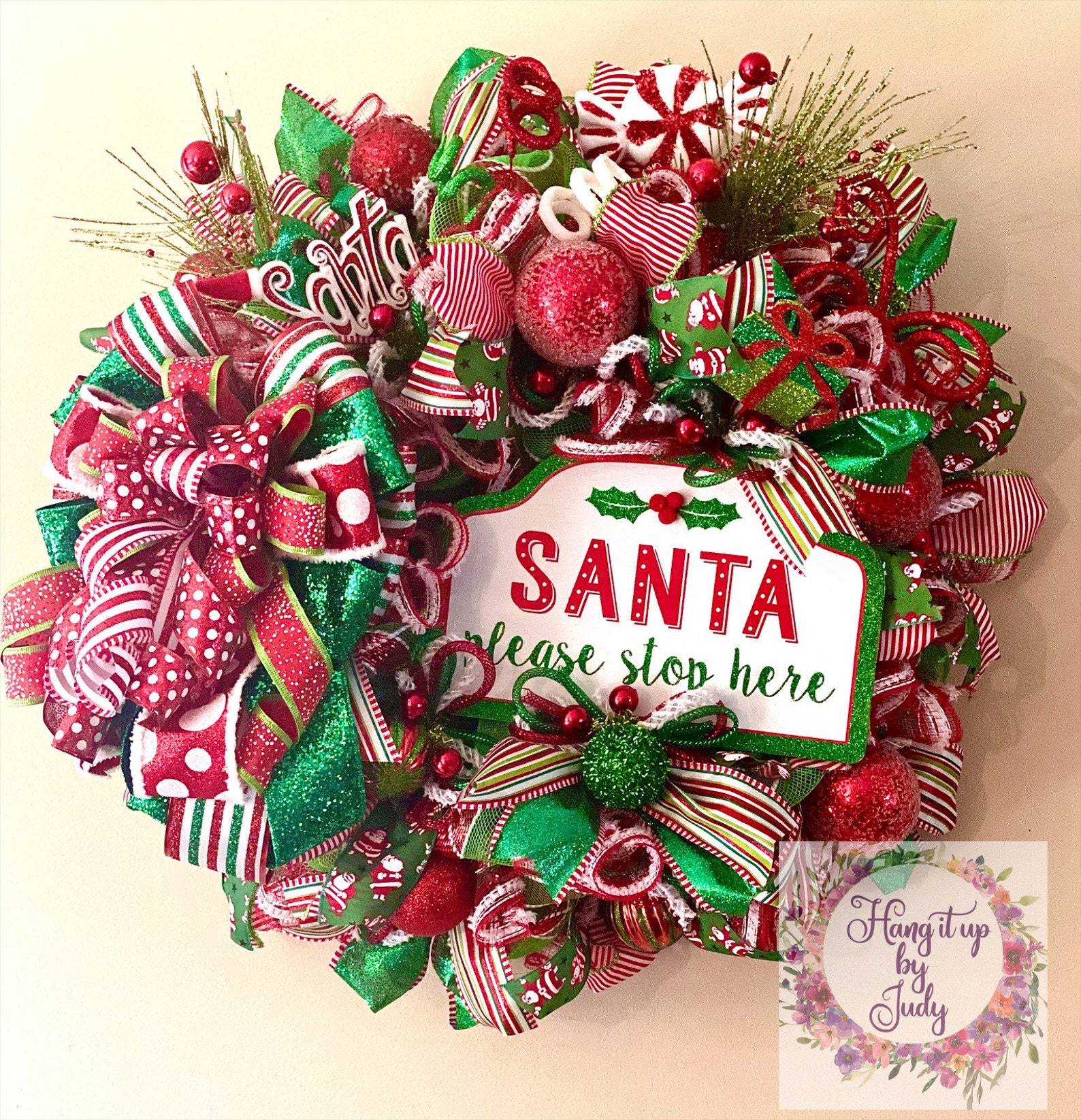 Christmas Wreath Traditional Christmas Wreath Christmas Etsy