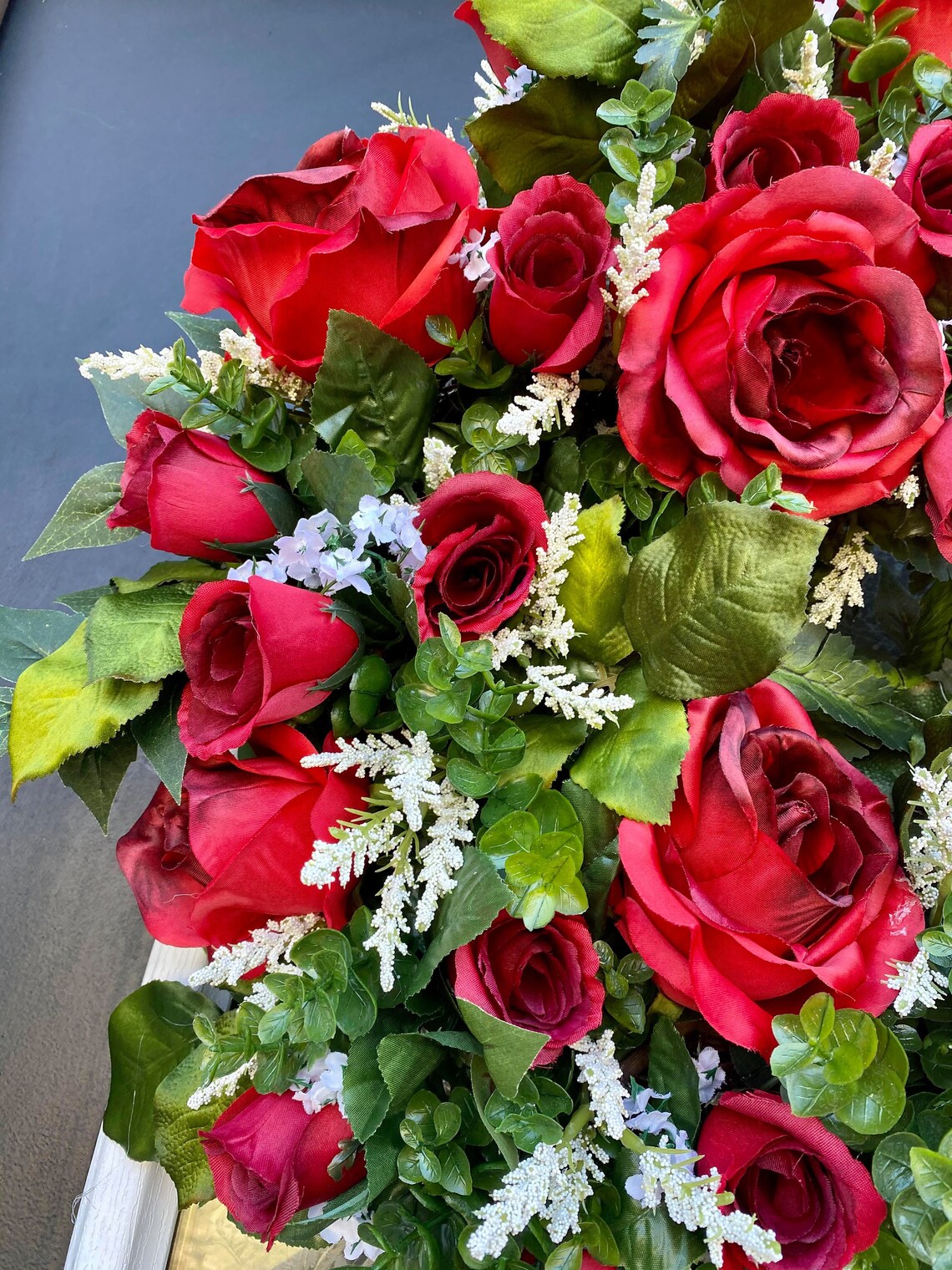 Kentucky Derby Red Roses Wreath Red Rose Blanket wreath Etsy