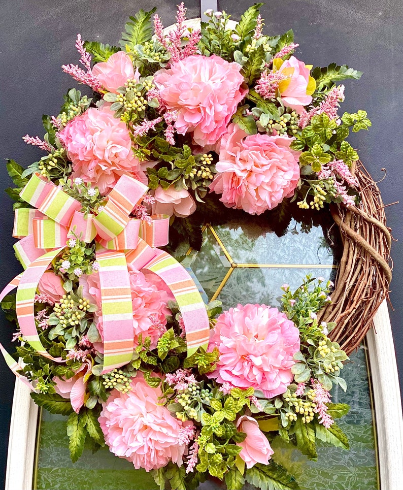 Summer Front Door Decor Spring Floral Door Decor Everyday Etsy