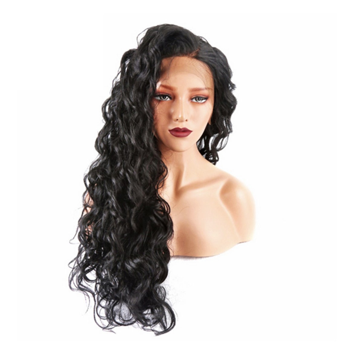 Long Curly Wig Puffy WigBlack Curly Wig Wig For Black Etsy