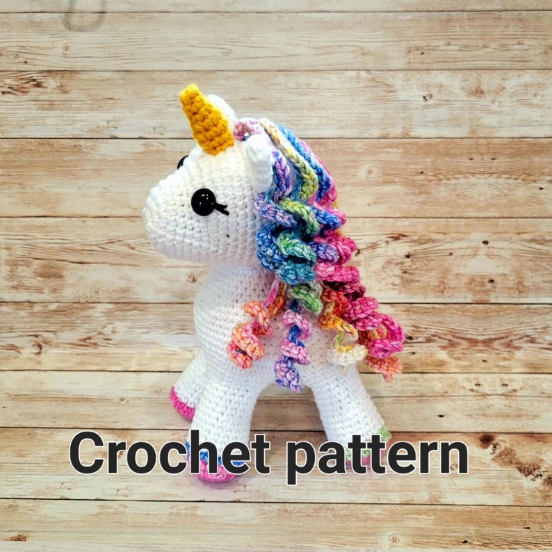 Unicorn Amigurumi Doll Pattern Crochet image 1