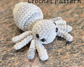 Patrón amigurumi de peluche de araña espeluznante para Halloween, sin costuras, descarga digital en PDF