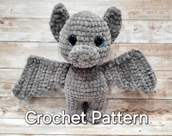 Crochet Bat Pattern | Spooky Plush Doll Amigurumi (Digital PDF Download)