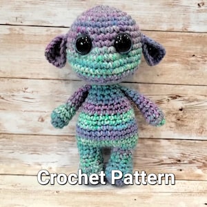 Goblin crochet amigurumi pattern customizable mix and match imp elf crochet doll