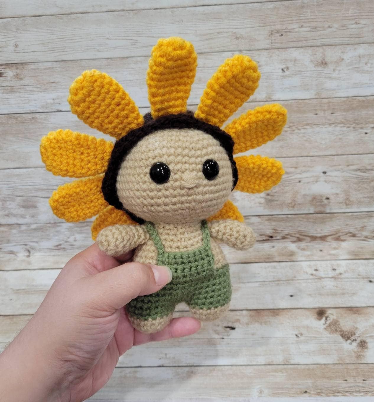 Sunflower Doll Crochet Amigurumi Pattern Etsy