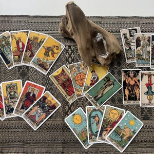 Mini tarotkaart vinylstickers MAJOR MINOR ARCANA Rider Waite, tarotkaart, waterdicht journaalstickerpakket