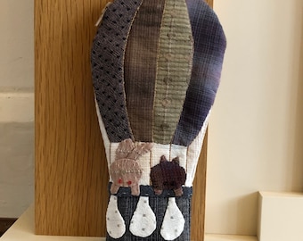 Quilted multi-purpose pouch/pencil case/Glasses case