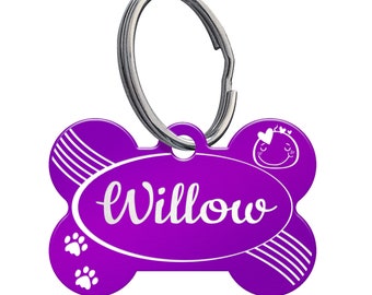 Laser Engraved Dog Tags - Front and Back - Attractive Colours and Patterns