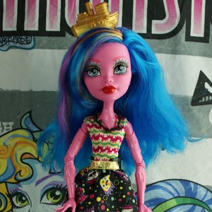 Monster High Frightfully tall Shriek Wrecked Gooliope Jellington doll 17&quot; Mattel 2016 #2