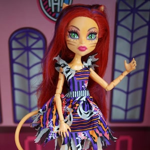 Monster High Freak Du Chic Toralei Stripe doll Mattel 2015 #4
