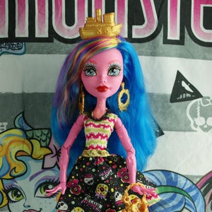 Monster High Frightfully tall Shriek Wrecked Gooliope Jellington doll 17&quot; Mattel 2016 #4