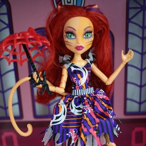 Monster High Freak Du Chic Toralei Stripe doll Mattel 2015 #6