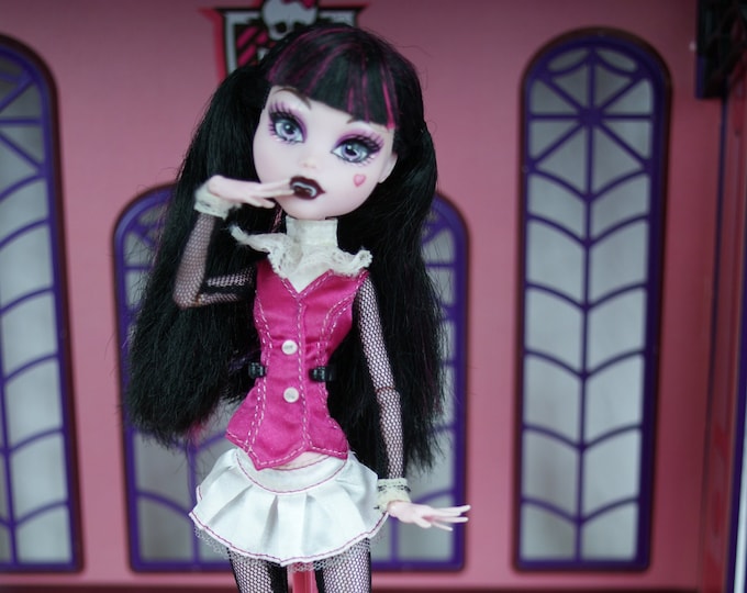Monster High Draculaura First Wave 1 Basic Original Doll White Elastic ...