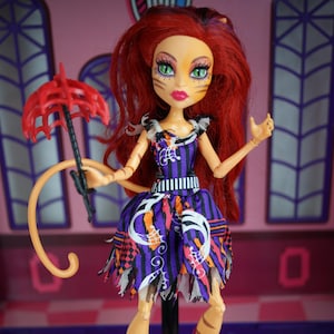 Monster High Freak Du Chic Toralei Stripe doll Mattel 2015 #3