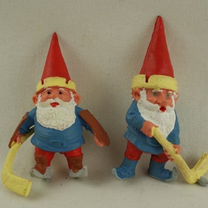 David the Gnome Rien Poortvliet David de Kabouter pvc figure Ice hockey players 80s 5