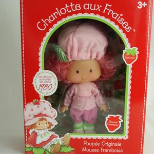 Strawberry Shortcake Raspberry tart doll re-edition Charlotte aux Fraises Kanai Kids MIB Kenner 80s