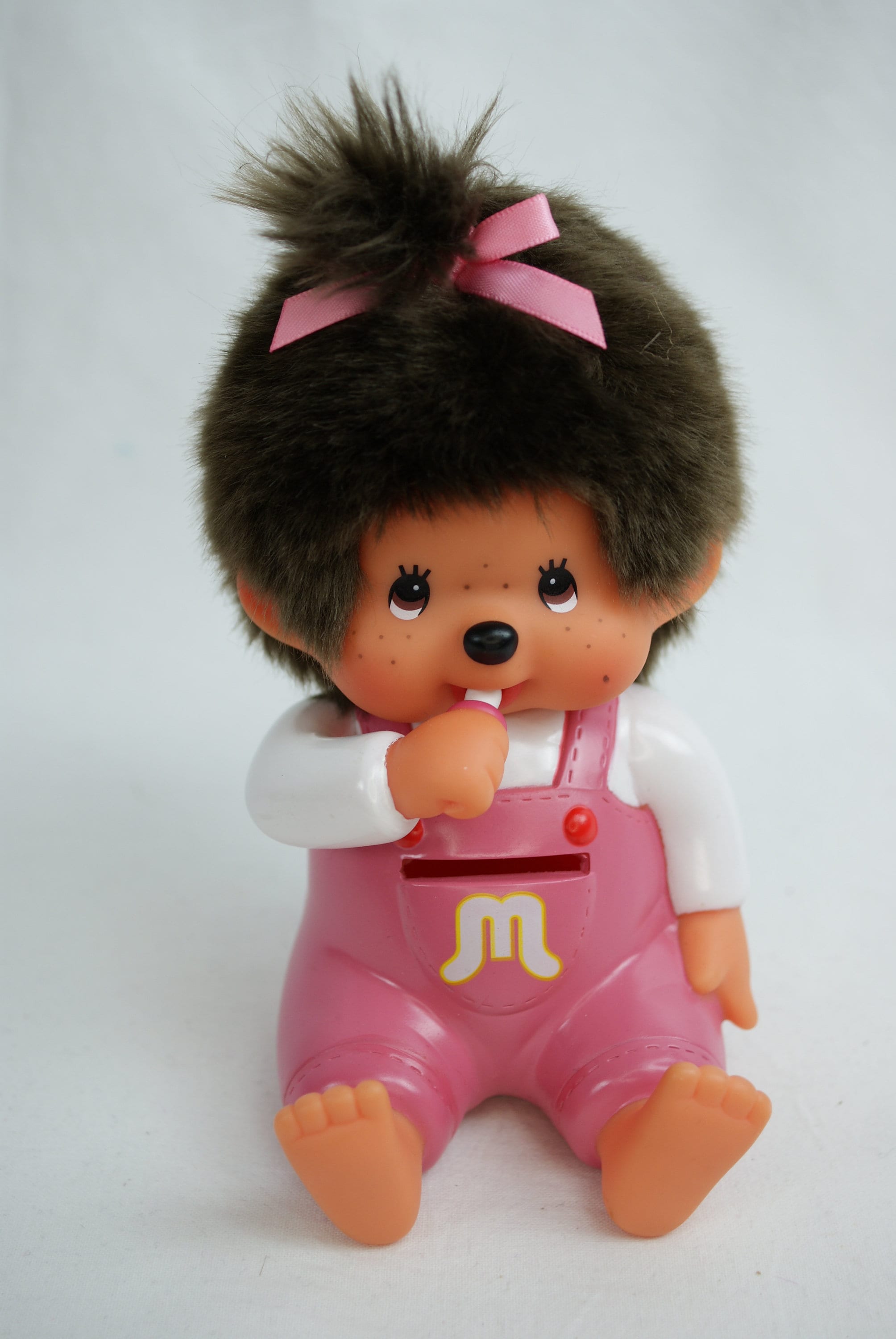 Girl Coin Bank Monchhichi Futagonomonchhichi Sekiguchi Mon Chhichi