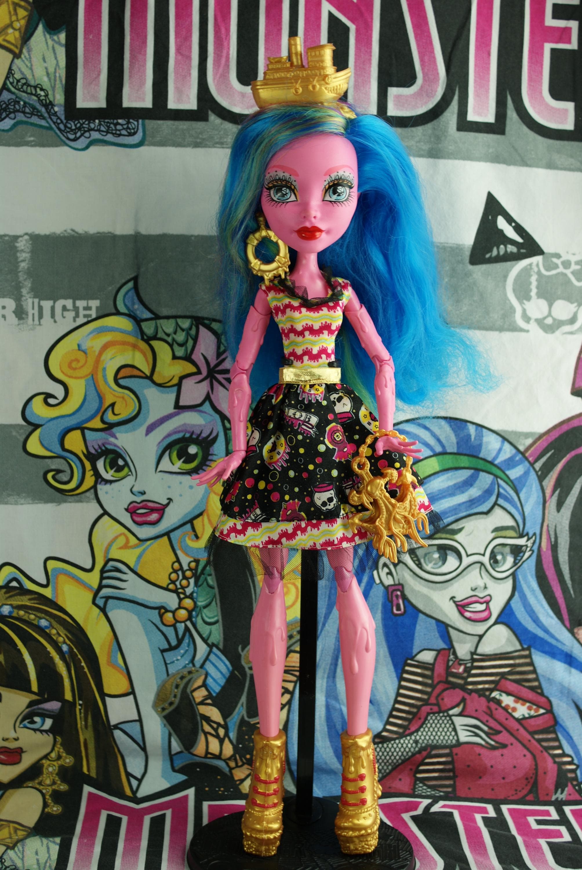 Monster High Frightfully Tall Shriek Wrecked Gooliope Jellington