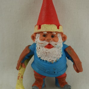 David the Gnome Rien Poortvliet David de Kabouter pvc figure Ice hockey player 80s 1