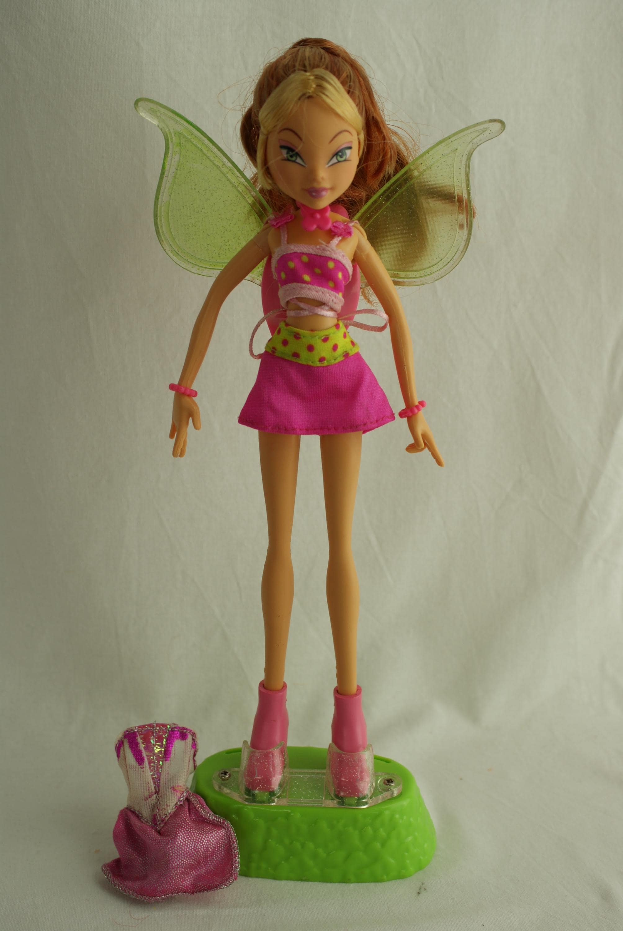 Winx club Flutter Magic Flora doll Mattel 2006 #10