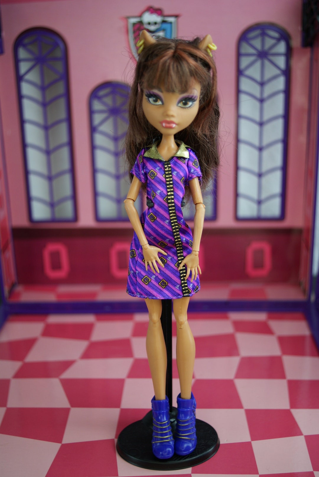 Monster High Clawdeen Wolf Doll Coffin Bean Playset Mattel Etsy