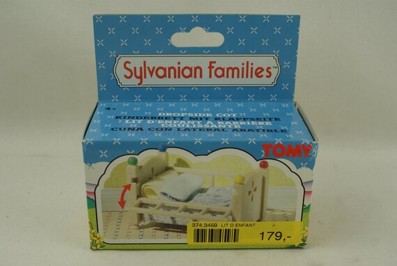 Sylvanian Families Tomy Dropside Cot 3459 MIB 80s Etsy