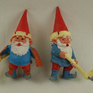 David the Gnome Rien Poortvliet David de Kabouter pvc figure Ice hockey players 80s 6