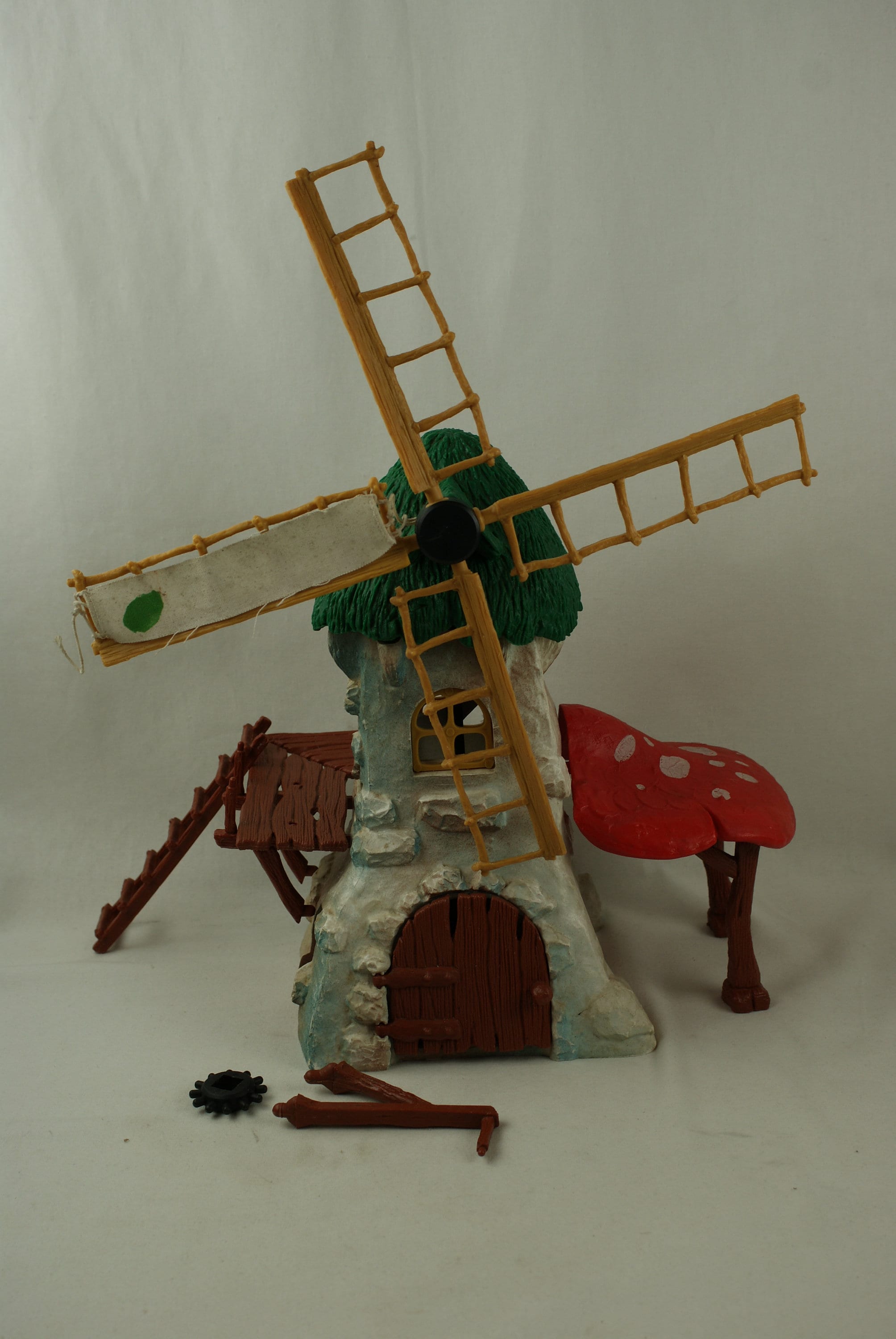 Moulin Schtroumpf Schleich 1981 - Accessoire Figurine Peyo Vintage
