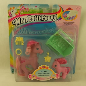 My Little Pony G2 Magic Motion Family Sweet Berry and Baby Honeyberry Maman Gourmandine et Bébé Coeur Hasbro MOC 2002