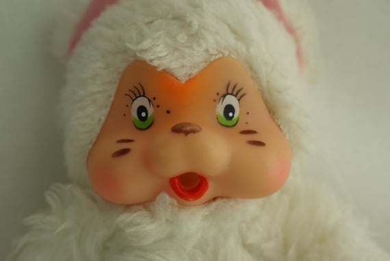 Monchhichi Nyamy Washino Micci Gatti Plush Doll White Cat Fakey