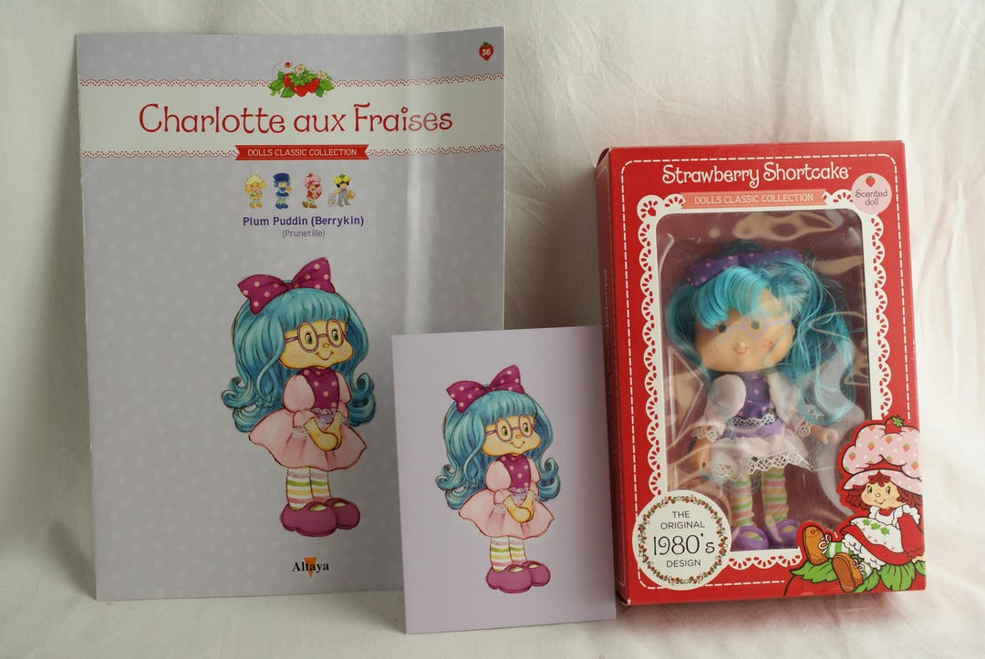 Strawberry Shortcake Charlotte Aux Fraises Tarta De Fresa Re-issue Doll Plum Puddin Prunetille #14 Boxed