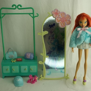 Winx club Charmix Bloom doll and Fairy Cool Lounge playset Mattel 2005 #5