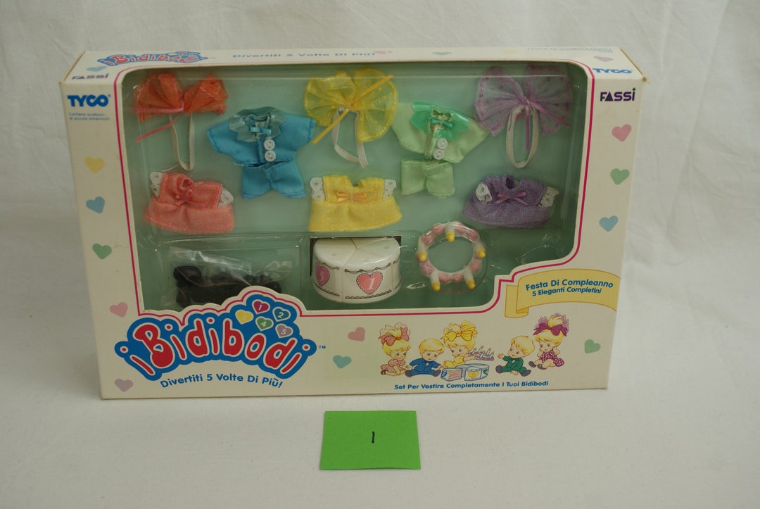 Quints Party Time Outfits for Five 5 Doll Accessories Bidibodi Festa Di