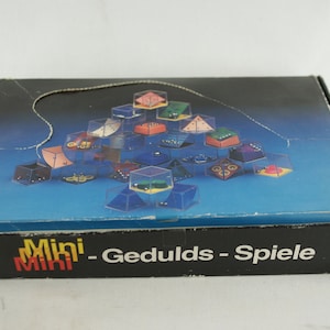 Sika mini-geduldsspiele Rubik es Cube Store Display mit 22 Spielen 80&#39;er Jahre