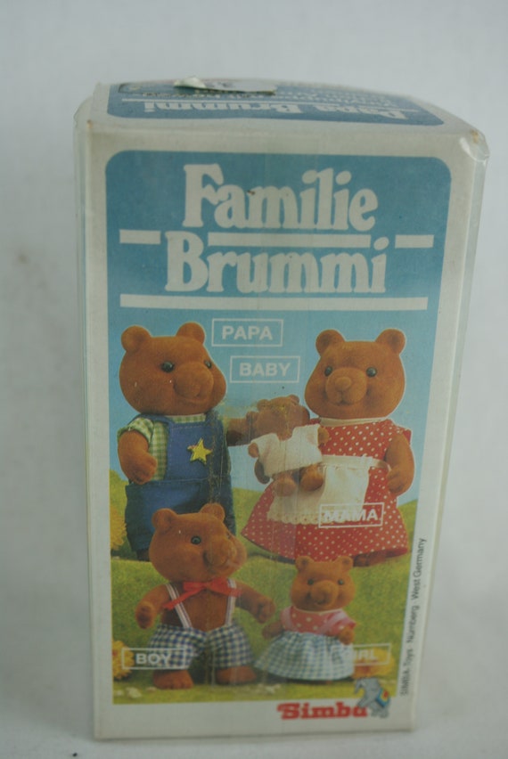 Famille Sylvanian Families Vintage – Ours Evergreen – Années 80 – Occasion