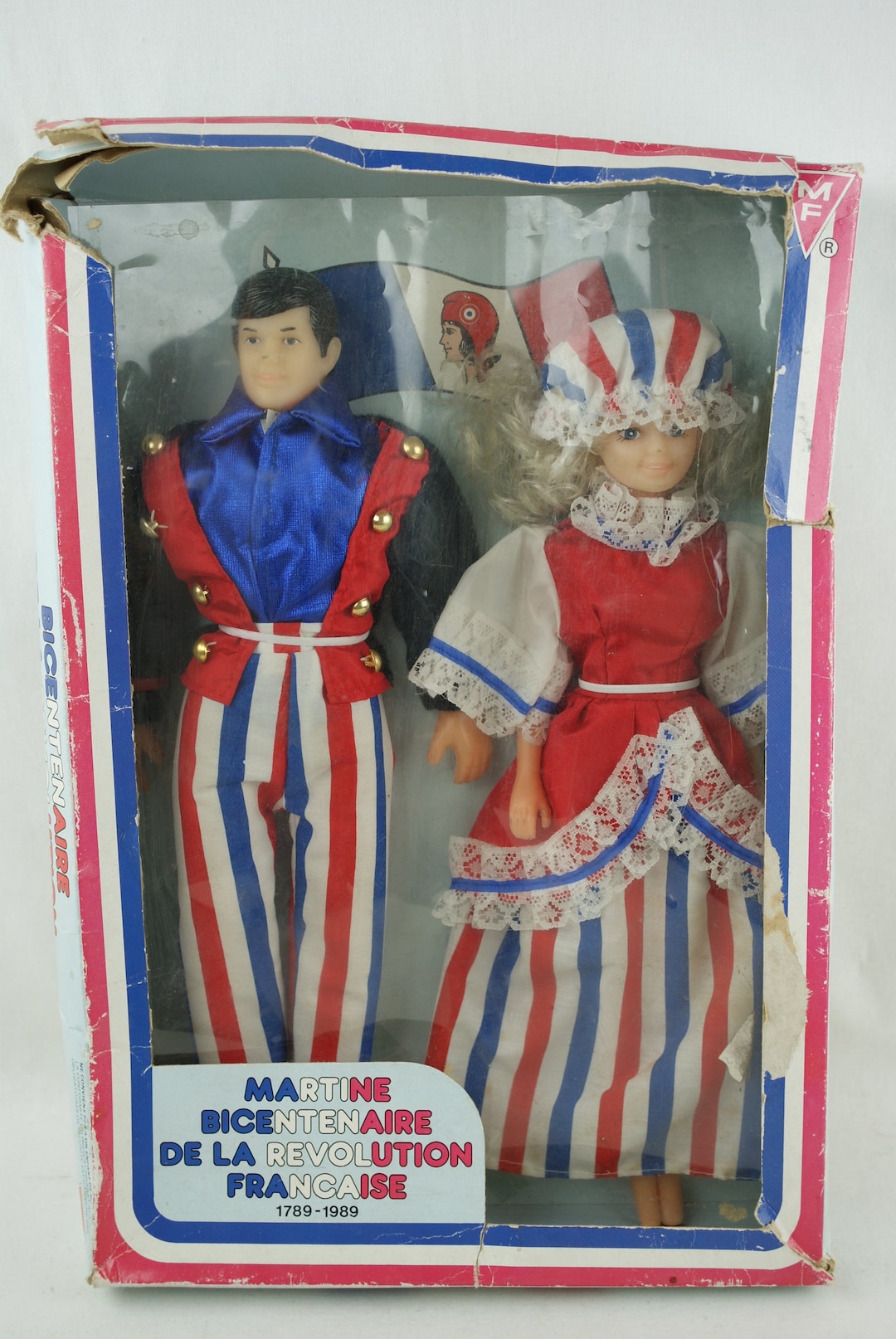 Petit Fanion Bicentenaire Révolution Française 1789-1989 - Bon état D'usage
