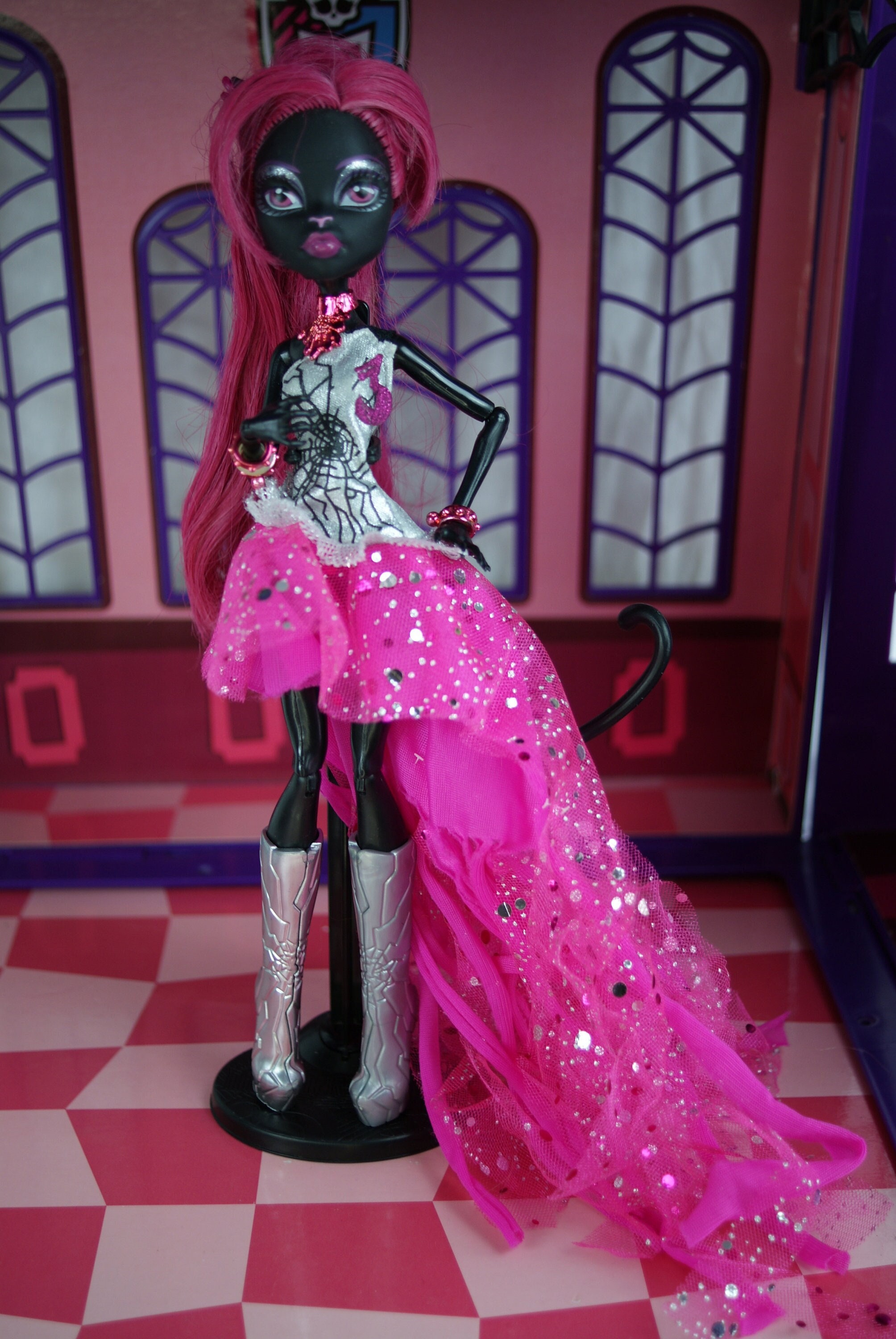 Tiktok Catty Noir Costume Dress Up Monster High Hair Games Monster