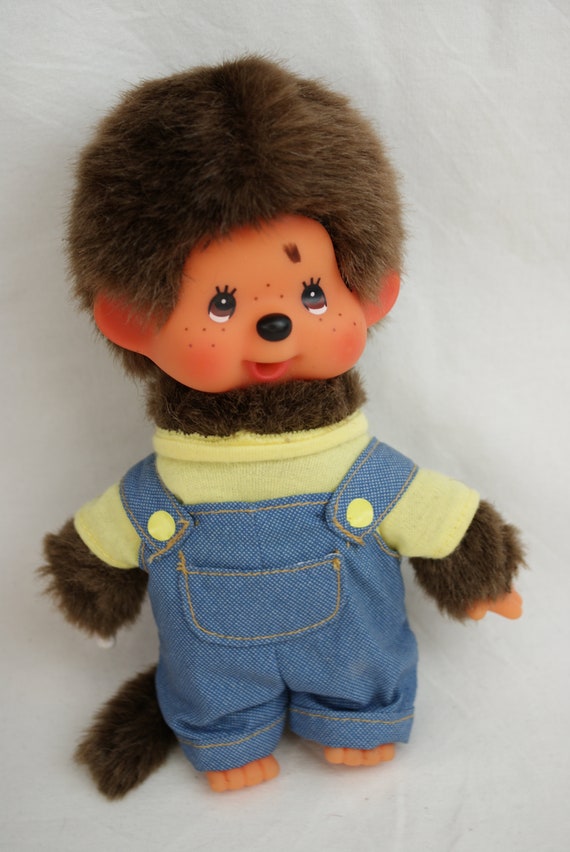 Salopette garçon chemise jaune Monchhichi Futagonomonchhichi