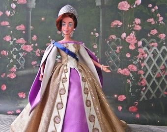 Réplique de robe Anastasia pour poupée - Anastasia Disney Movie 1997, robe pour Barbie, vêtements de Barbie, robe Disney Store, robes de poupée