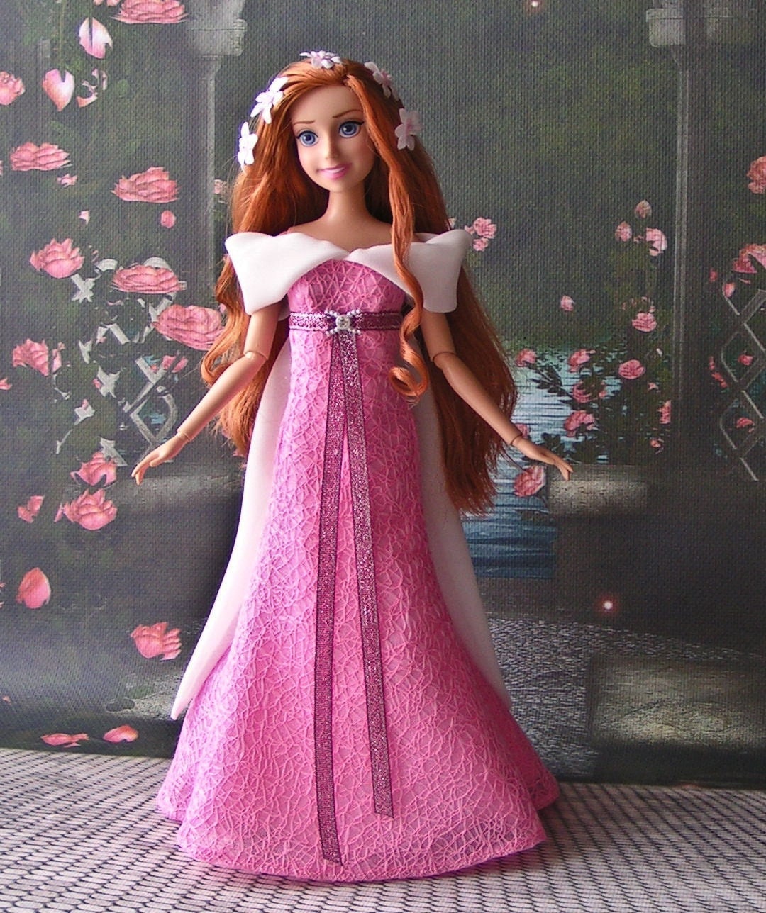 Replica of Alice in Wonderland Dress for Doll - Disney Movie 2010, Dress  for Barbie, Barbie Clothes, Dress for Doll, Barbie Dresses