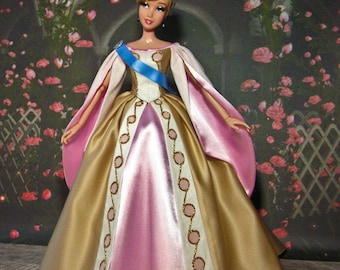 Anastasia Princess Doll Dress – Handmade Outfit with Crown