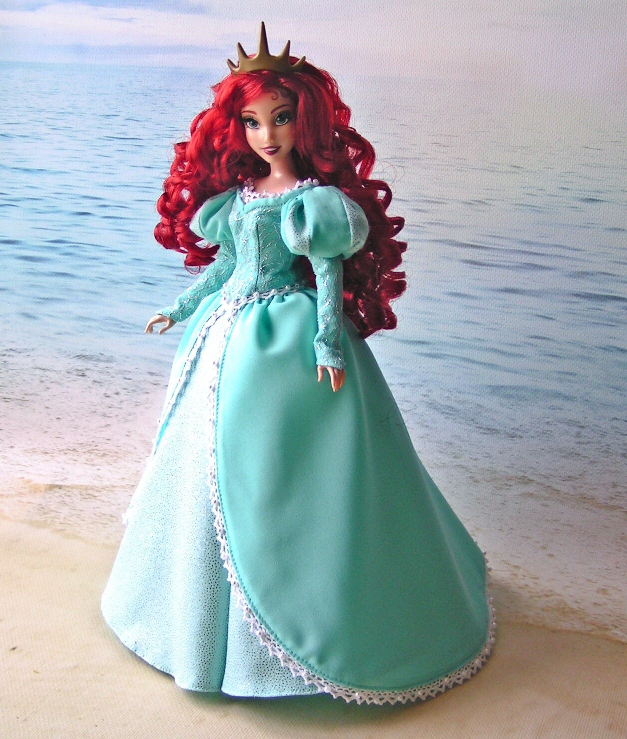 YYDSXK Robe Princesse Fille, Deguisement Sirene Robe de Princesse Sirène  avec Accessoires, Sirène Cosplay Costumes Ariel Robe