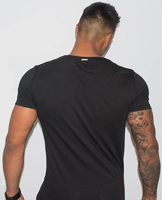 Deep crew neck t shirt mens Clearance