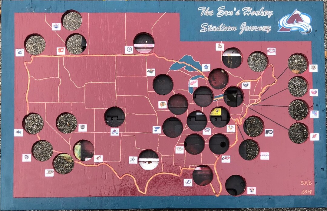 Custom Hockey Team Stadium Display for PUCKS Etsy