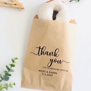Wedding Favor Bags, Candy Bags, Popcorn Favors, Cookie Bags, Engagement Favor Bags, Bags for Donuts, Shower Party Favors