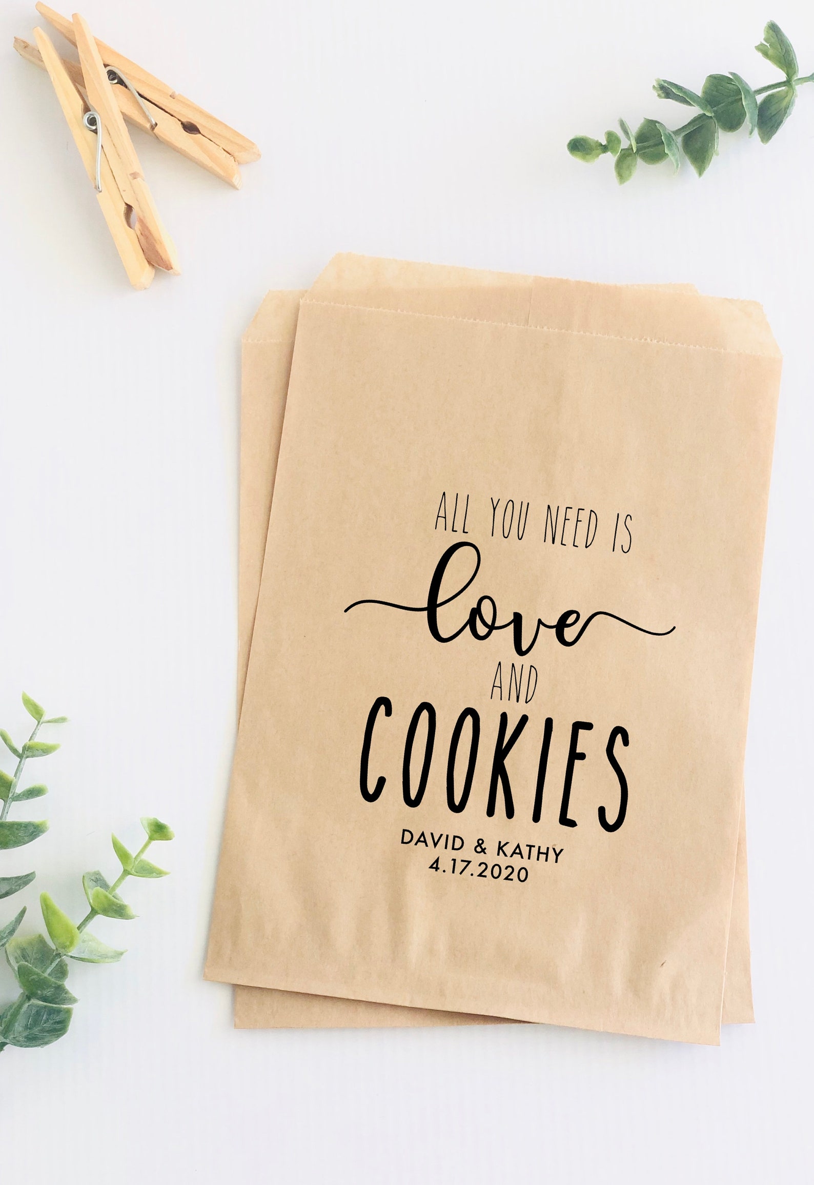 Wedding Favor Bags Cookie Bags Cookie Favors Wedding Treat Etsy