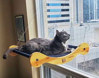 Cat Window Perch Cat | Window Hammock |Cat Window Ledge |Cat Window bed | Cat Shelf |Cat Furniture |Pet Furniture |Pet Supplies